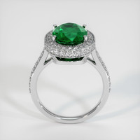 3.64 Ct. Emerald Ring, Platinum 950 3