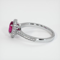 0.88 Ct. Ruby Ring, Platinum 950 4