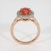 2.50 Ct. Padparadscha Sapphire Ring, 14K Rose Gold 3