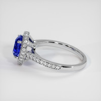 2.47 Ct. Blue Sapphire Ring, 10K White Gold 4