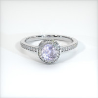 1.26 Ct. Bi Color Sapphire Ring, 10K White Gold 1