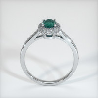 0.62 Ct. Greenish Blue Sapphire Ring, 10K White Gold 3