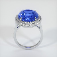 16.75 Ct. Blue Sapphire Ring, 14K White Gold 3