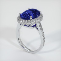 9.07 Ct. Sapphire Ring, 14K White Gold 2