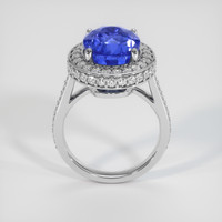 6.29 Ct. Blue Sapphire Ring, 14K White Gold 3