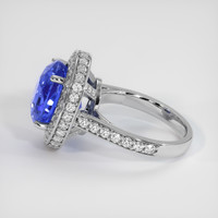 6.29 Ct. Blue Sapphire Ring, 14K White Gold 4