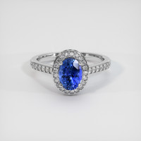 1.34 Ct. Sapphire Ring, 14K White Gold 1