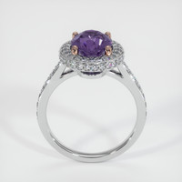 2.41 Ct. Violet Sapphire Ring, 14K White Gold 3