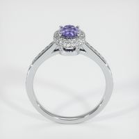 0.86 Ct. Purple Sapphire Ring, 14K White Gold 3