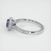 0.86 Ct. Purple Sapphire Ring, 14K White Gold 4