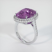 13.78 Ct. Sapphire Ring, 14K White Gold 2