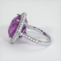 13.78 Ct. Sapphire Ring, 14K White Gold 4