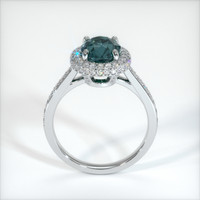 1.70 Ct. Greenish Blue Sapphire Ring, 14K White Gold 3