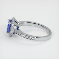 1.61 Ct. Blue Sapphire Ring, 18K White Gold 4