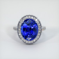8.04 Ct. Sapphire Ring, 18K White Gold 1