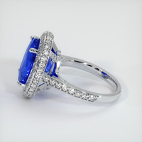 8.04 Ct. Sapphire Ring, 18K White Gold 4
