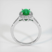 1.21 Ct. Emerald Ring, 18K White Gold 3