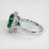 3.64 Ct. Emerald Ring, 18K White Gold 4