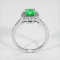 0.94 Ct. Emerald Ring, 18K White Gold 3