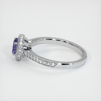 0.86 Ct. Sapphire Ring, 18K White Gold 4