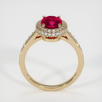 2.09 Ct. Pinkish Red Ruby Ring, 10K Yellow Gold 3