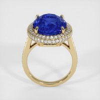 13.50 Ct. Blue Sapphire Ring, 14K Yellow Gold 3