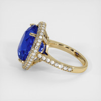 13.50 Ct. Blue Sapphire Ring, 14K Yellow Gold 4