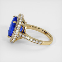8.04 Ct. Blue Sapphire Ring, 14K Yellow Gold 4