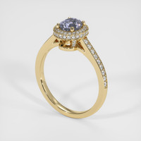1.26 Ct. Bi Color Sapphire Ring, 14K Yellow Gold 2