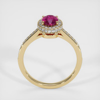 0.88 Ct. Ruby Ring, 14K Yellow Gold 3