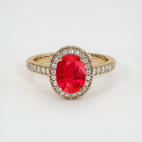 1.54 Ct. Ruby Ring, 14K Yellow Gold 1