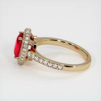 1.54 Ct. Ruby Ring, 14K Yellow Gold 4