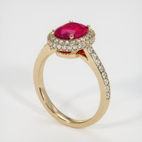 2.03 Ct. Ruby Ring, 14K Yellow Gold 2