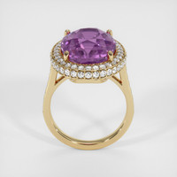 13.78 Ct. Purple Sapphire Ring, 14K Yellow Gold 3