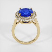 8.04 Ct. Blue Sapphire Ring, 18K Yellow Gold 3