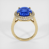 10.49 Ct. Blue Sapphire Ring, 18K Yellow Gold 3