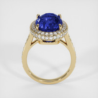 9.07 Ct. Blue Sapphire Ring, 18K Yellow Gold 3