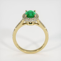 1.21 Ct. Emerald Ring, 18K Yellow Gold 3