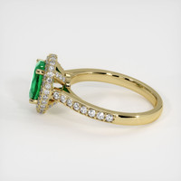 1.21 Ct. Emerald Ring, 18K Yellow Gold 4