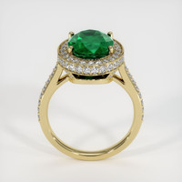 3.64 Ct. Emerald Ring, 18K Yellow Gold 3