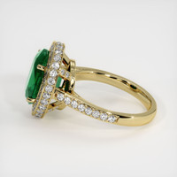 3.64 Ct. Emerald Ring, 18K Yellow Gold 4