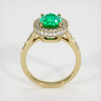 1.37 Ct. Emerald Ring, 18K Yellow Gold 3