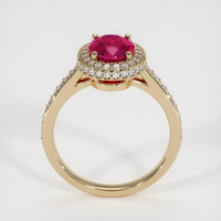 2.03 Ct. Ruby Ring, 18K Yellow Gold 3