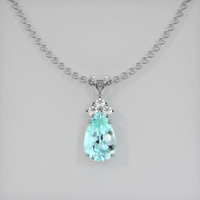 1.83 Ct. Gemstone Pendant, Platinum 950 1