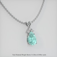 1.83 Ct. Gemstone Pendant, Platinum 950 2