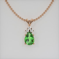 1.70 Ct. Gemstone Pendant, 14K Rose Gold 1