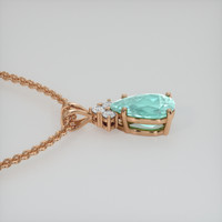 1.83 Ct. Gemstone Pendant, 14K Rose Gold 3