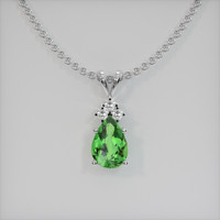 1.70 Ct. Gemstone Pendant, 14K White Gold 1