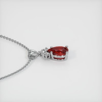 1.01 Ct. Ruby Pendant, 14K White Gold 3