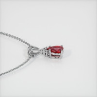 1.01 Ct. Ruby Pendant, 14K White Gold 3